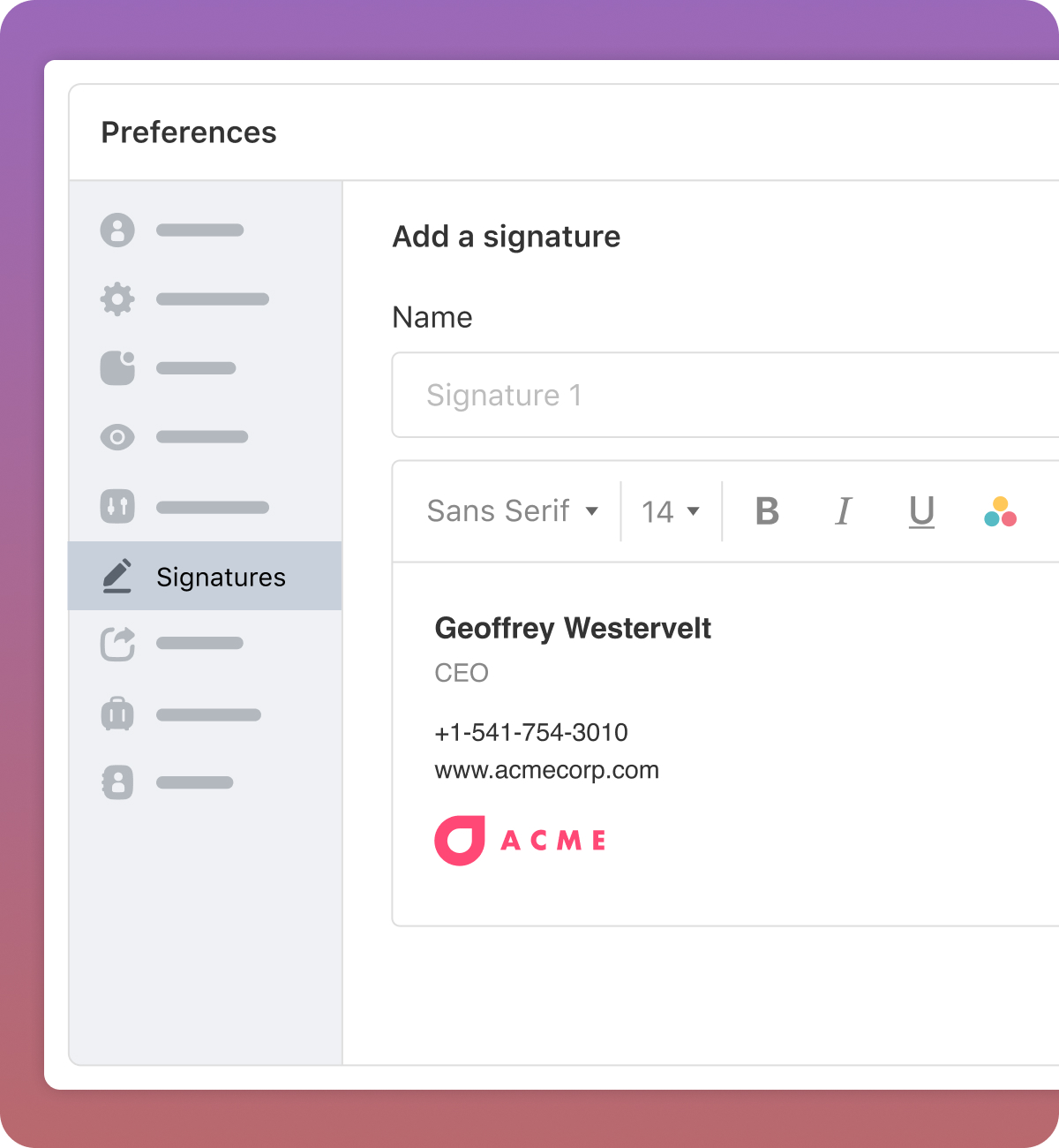 Email Signature Builder