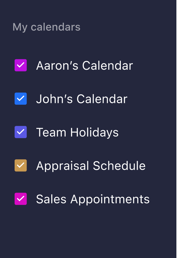 Business Email Calendar